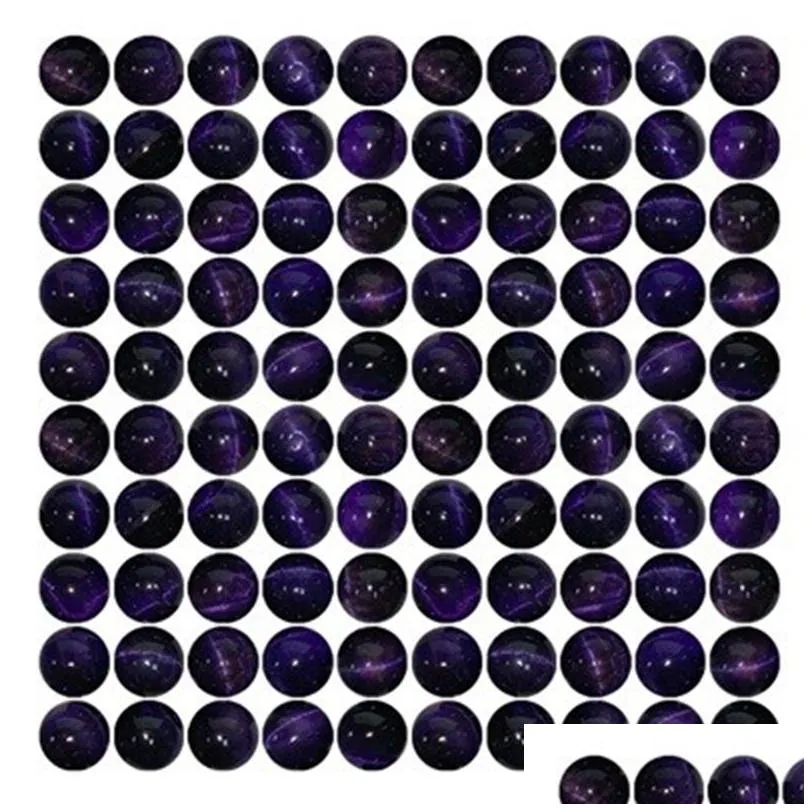 100pcs 8mm Natural crystal Round Stone Bead Loose Gemstone DIY Smooth Beads for Bracelet Necklace Earrings Jewelry Making
