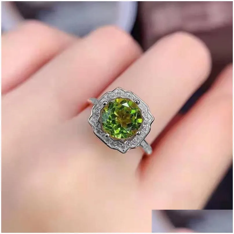wedding rings unique design ladies eternal ring inlay green round zircon exquisite women engagement banquer birthday jewellry