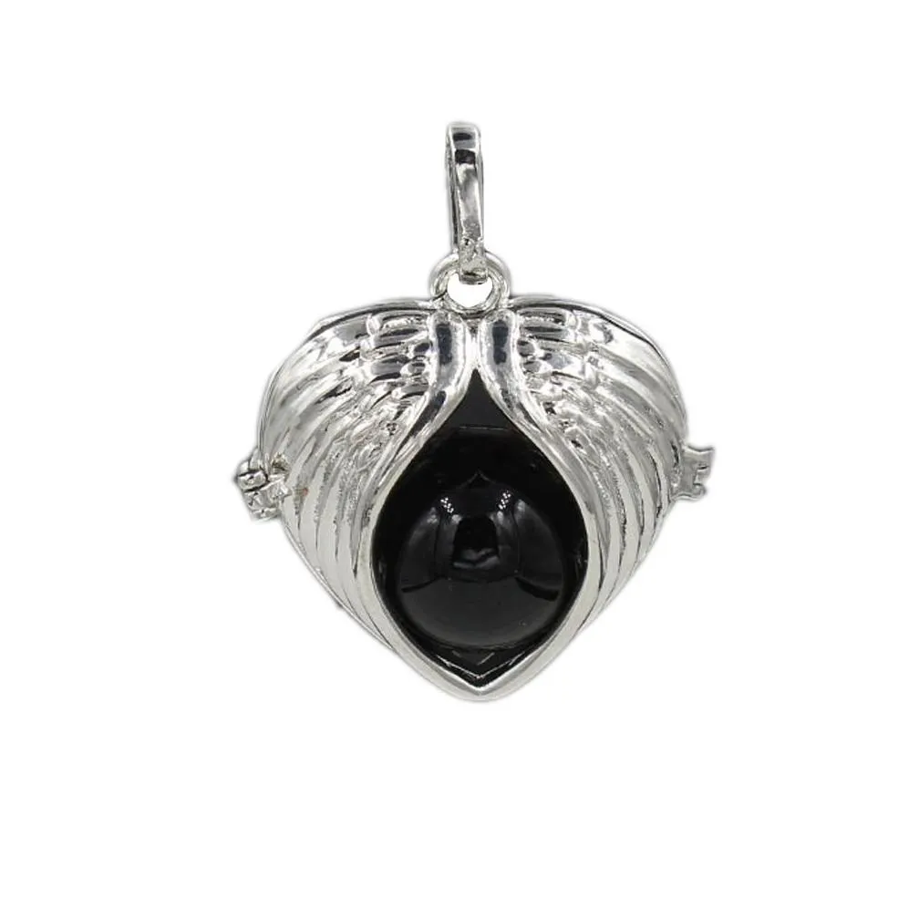 Wholesale Vintage Natural Black Onyx Cross Pendant Fashion Gemstone Pendant Necklace Making Jewelry