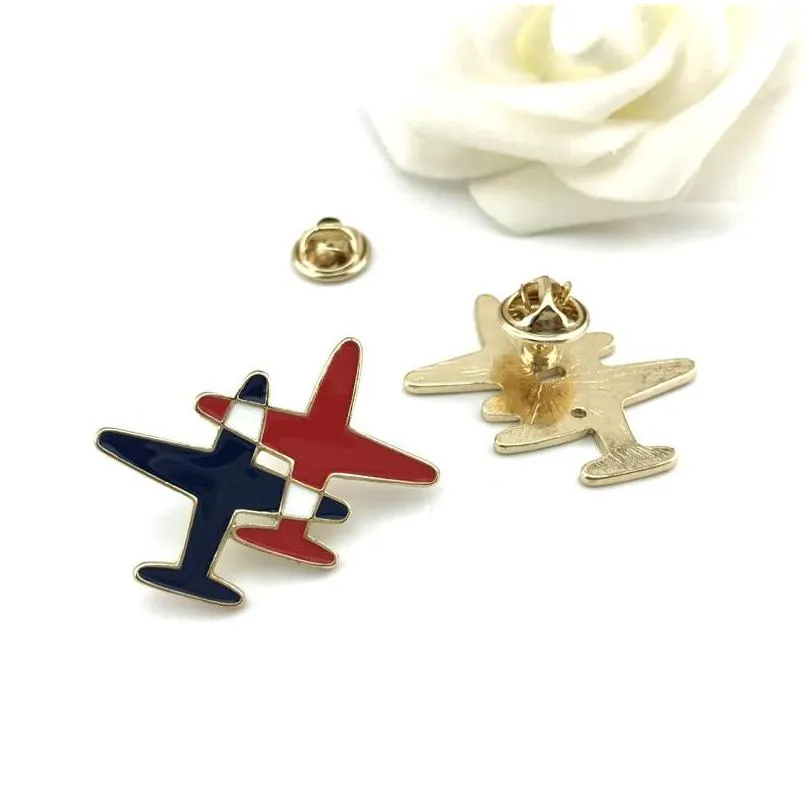 pins, brooches arrival gift party engagement wedding anniversary accessories trendy enamel airplane