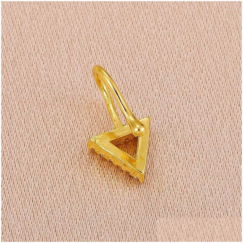 1pcs crystal triangle fake piercing nose ring c shape clip can also be ear clips cuff body jewelry