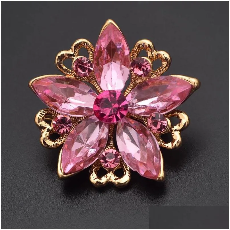 pins, brooches beautiful rhinestone brooch versatile jewelry wedding decoration fashion women gift clothing accessories