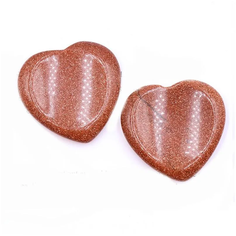 40mm Natural Howlite Pocket Palm Thumb Healing Crystal Heart Love Worry Stones Reiki Balancing Crystals and Healing Stone