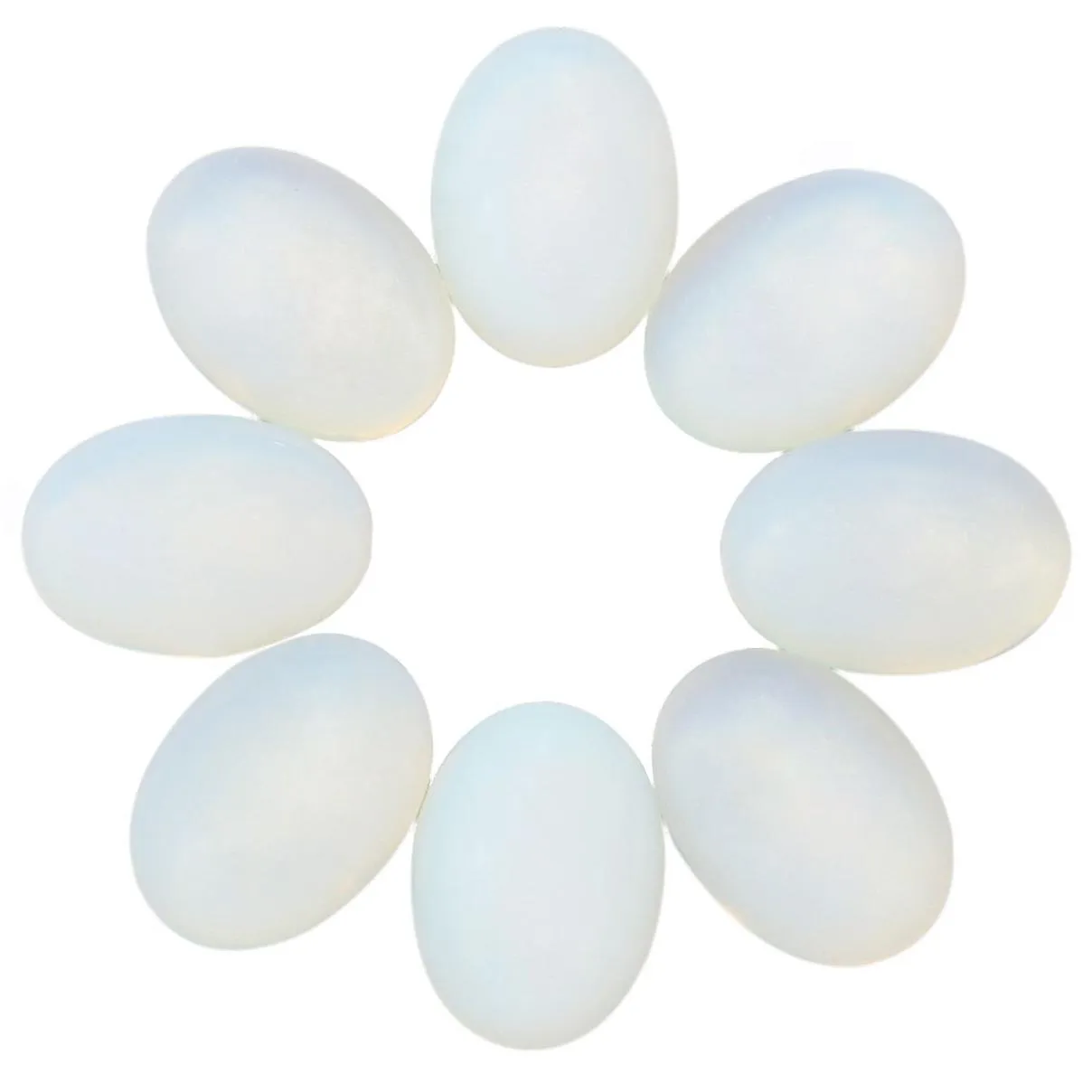 Opalite Oval Flat Back Gemstone Cabochons Healing Chakra Crystal Stone opal Bead Cab Covers No Hole for Jewelry Craft Making