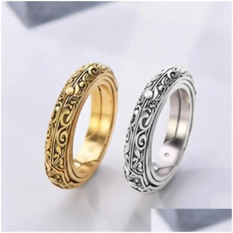 cluster rings ephalus creative personality astronomical ball deformation rotating ring german retro ball-shaped couple playable