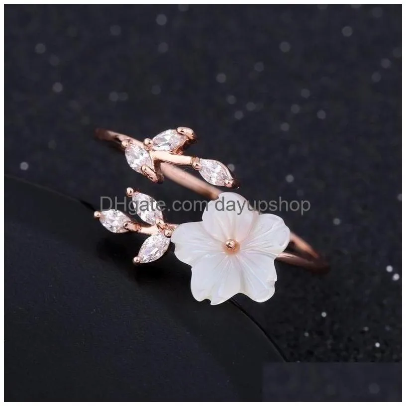 cluster rings delysia king rose gold floral ring