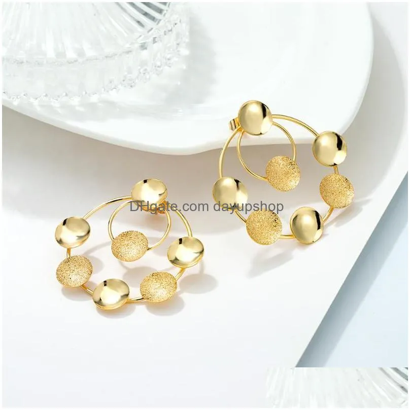 dangle & chandelier spring arrival drop earrings african jewelry update gold color design hoop flower shape for women