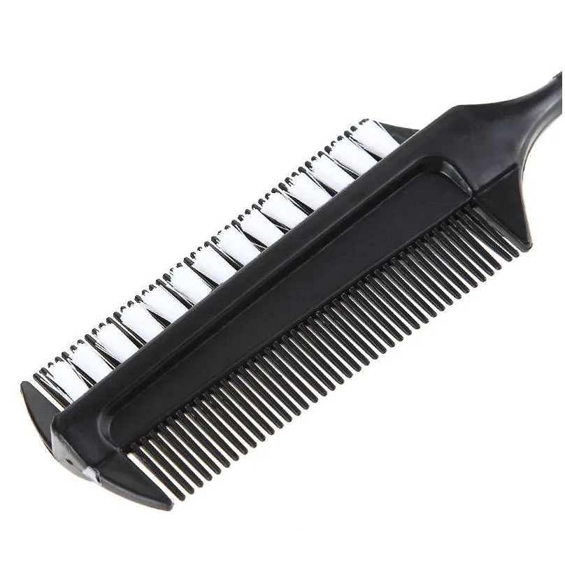 Pro Salon Hairdressing Double Side Dye Comb Plastic Tinting Combs Hair Color Mixing Brushes Hair Salon Barber Styling Tools