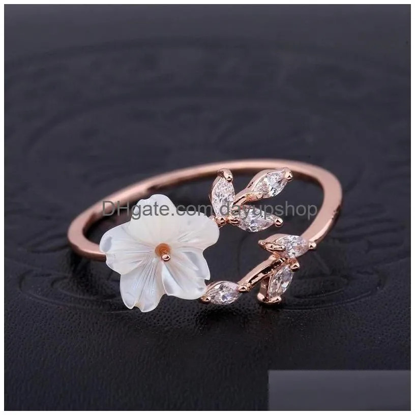 cluster rings delysia king rose gold floral ring