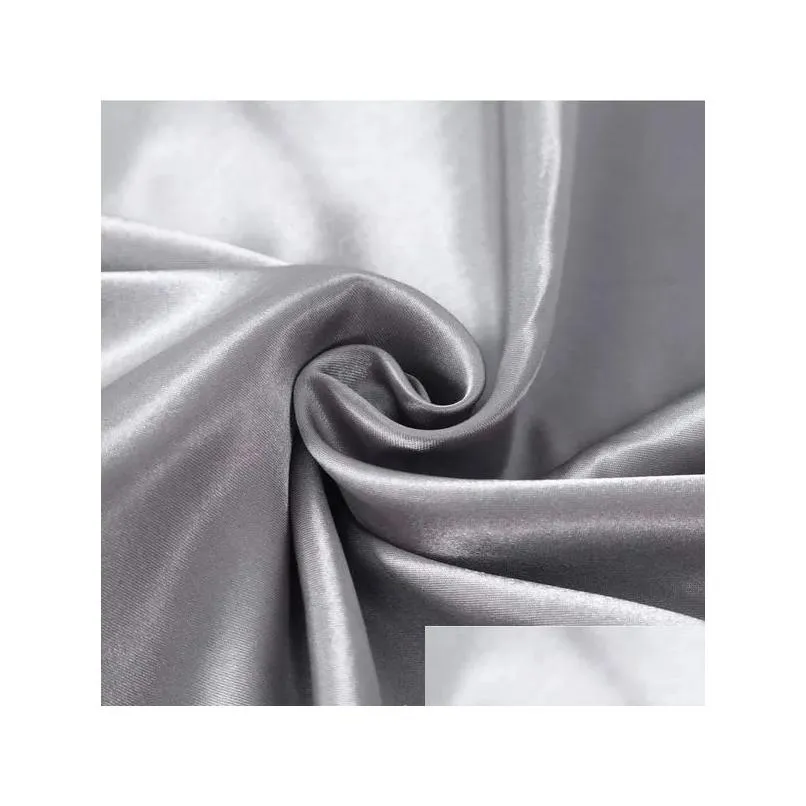 20*26 inch Silk Satin Pillow Case Cooling Envelope Pillowcase Ice Silks Skin-friendly Pillowslip Pillow Cover Bedding Supplies Solid