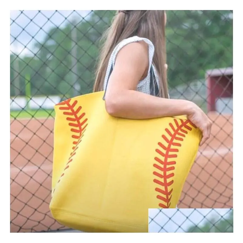 canvas bag baseball tote 19 styles sports bags casual softball bag football soccer basketball canvas totes home storage bags cca12386