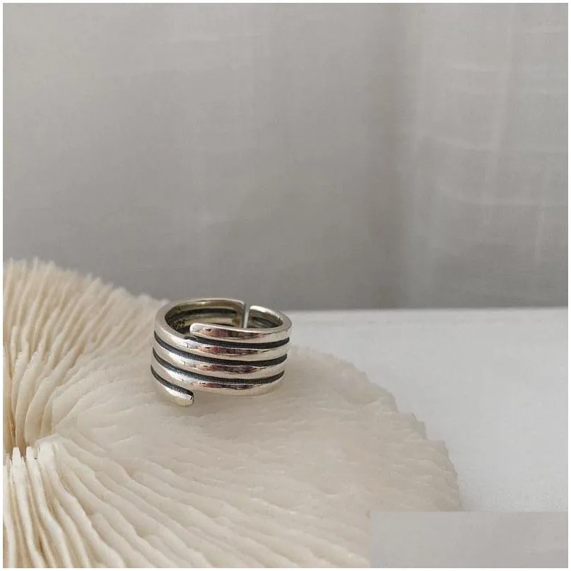 cluster rings 2022 vintage silver color spiral for women fashion boutique metal designer jewelry valentines gift wholesale
