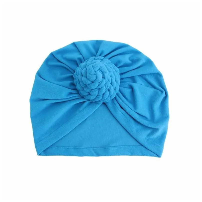 beanies beanie/skull caps solid color soft  knot turban hats muslim women`s wrap hijab islamic female headscarf loss hair bonnet