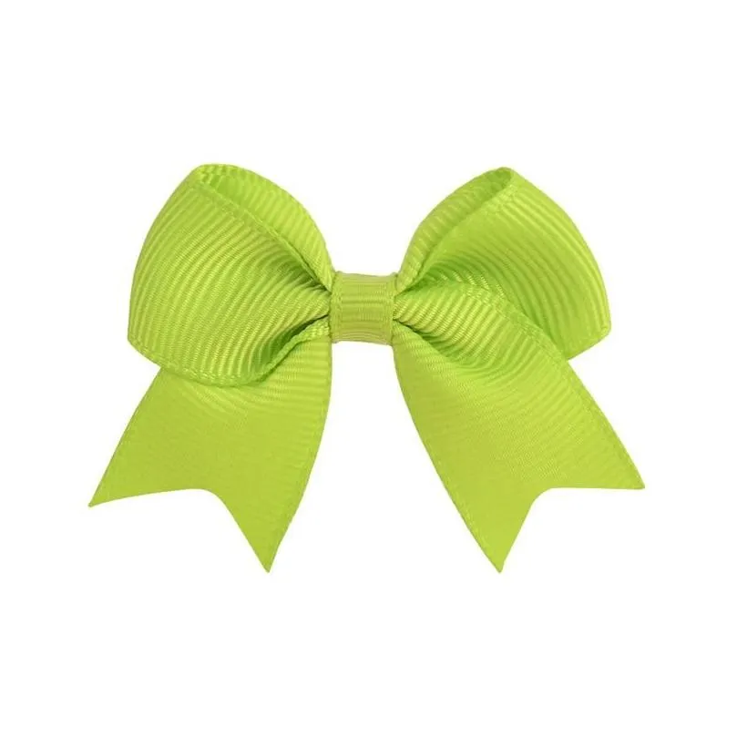 solid grosgrain ribbon bows with clips girl hair bows boutique hair clips handmade bowknot clips baby kids hair accessories