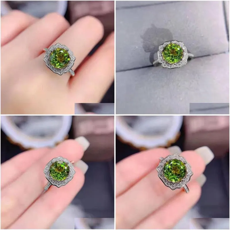 wedding rings unique design ladies eternal ring inlay green round zircon exquisite women engagement banquer birthday jewellry