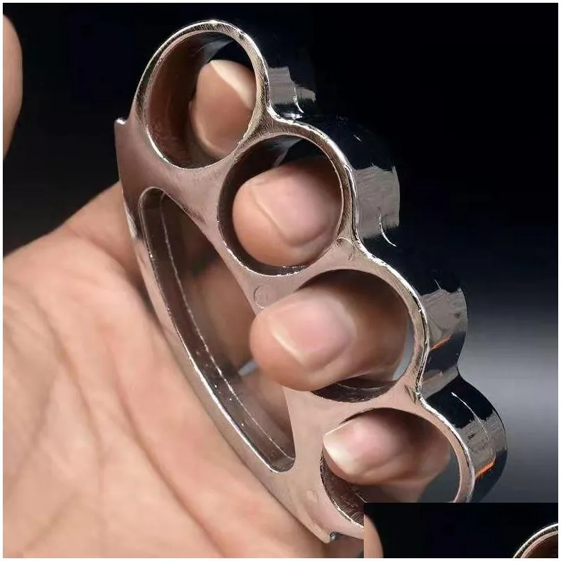 Mini Semicircle Metal Brass Knuckles Outdoor Camping Self-defense Window Breaker Pocket Portable EDC Tool