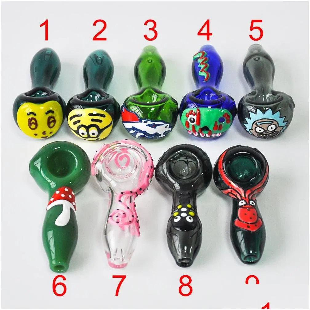 high quality glass spoon pipes for hand pipe smoking pipe water bong bubblers dry herb