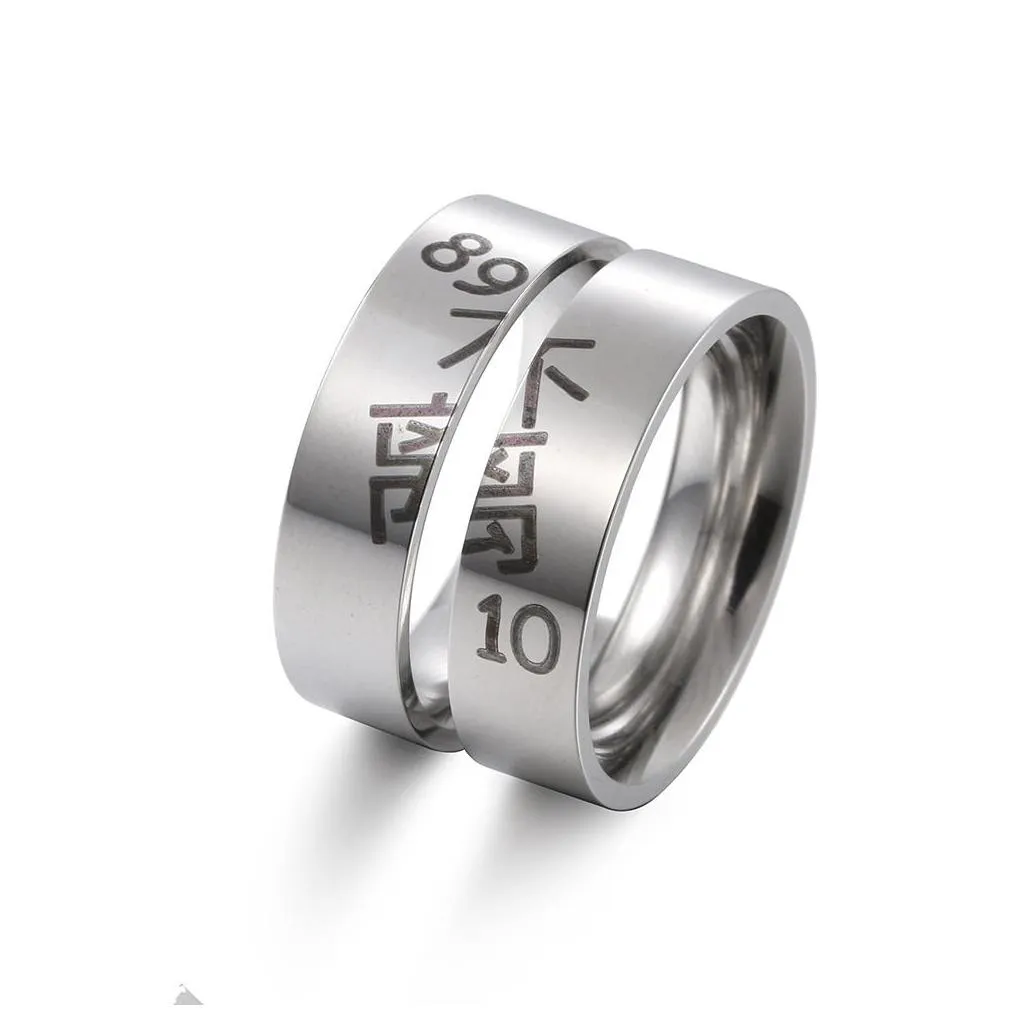 fashion stainless steel ring silver color romatic design heart wedding couple valentine`s day anniversary gift