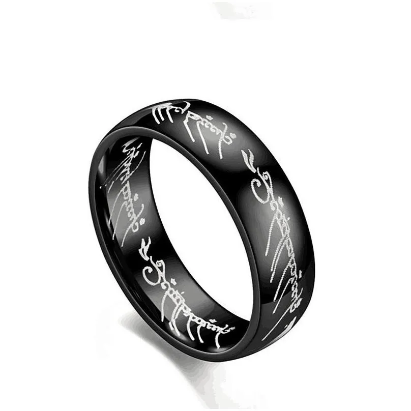 cluster rings ephalus simple personality titanium steel magic ring unisex couple creative stainless vintage material gift accessories