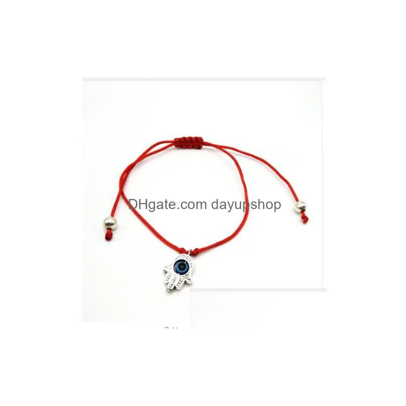 lucky eye blue evil eye hamsa hand charms bracelet red string thread rope bracelet for women men evil eye jewelry gifts4937994