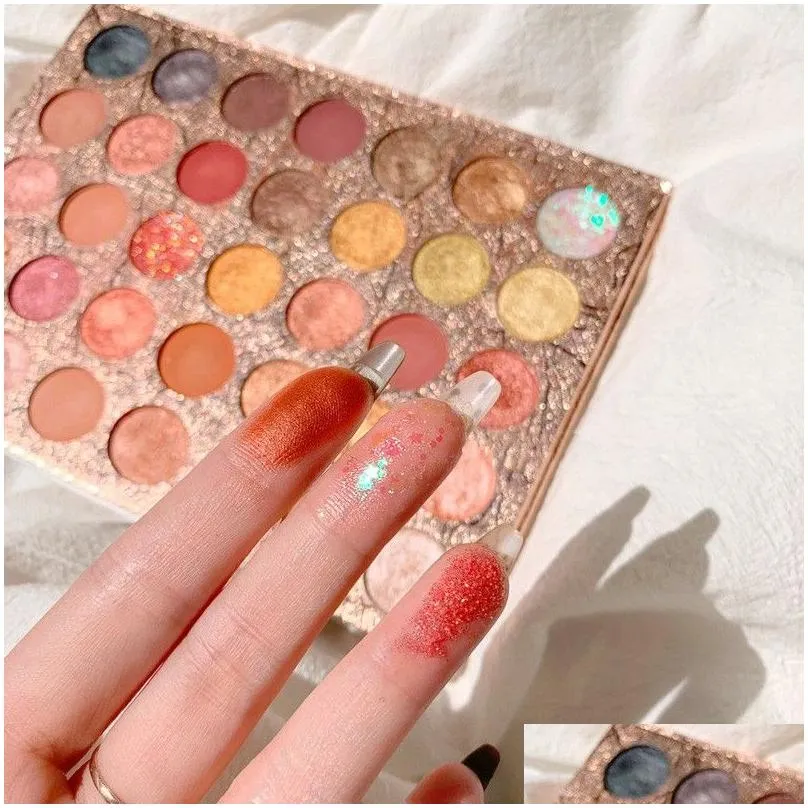 New Professional 35 Colors Glitter Eyeshadow Palette Matte shimmer eye shadow palette Waterproof Makeup Cosmetic Makeup Sets