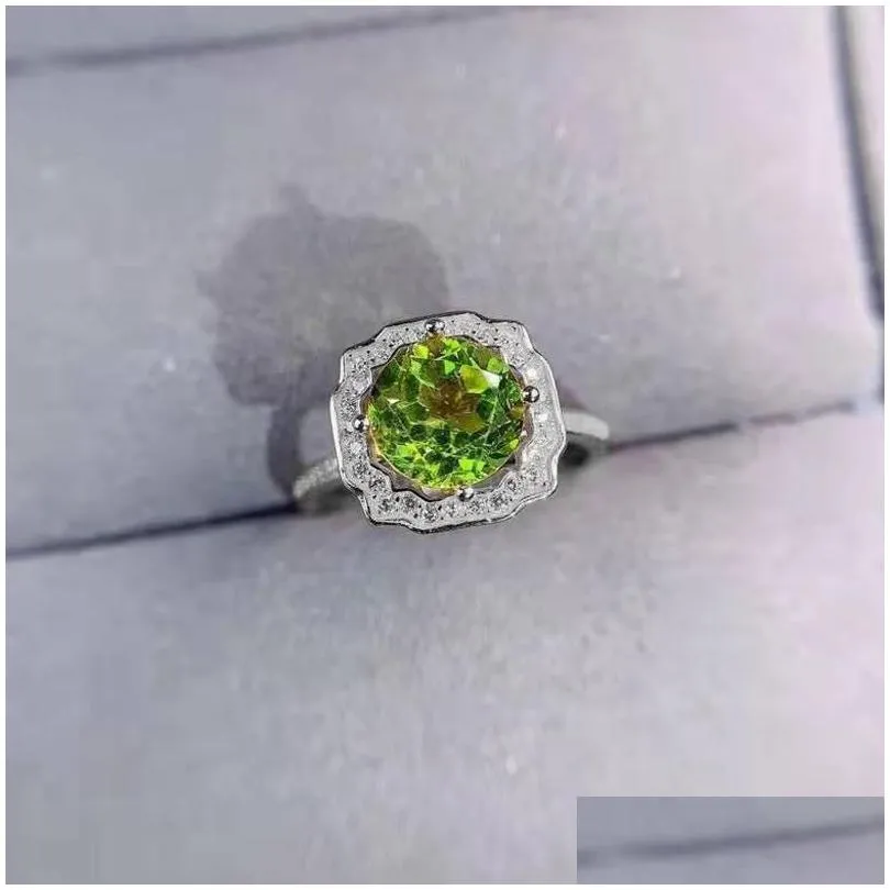 wedding rings unique design ladies eternal ring inlay green round zircon exquisite women engagement banquer birthday jewellry