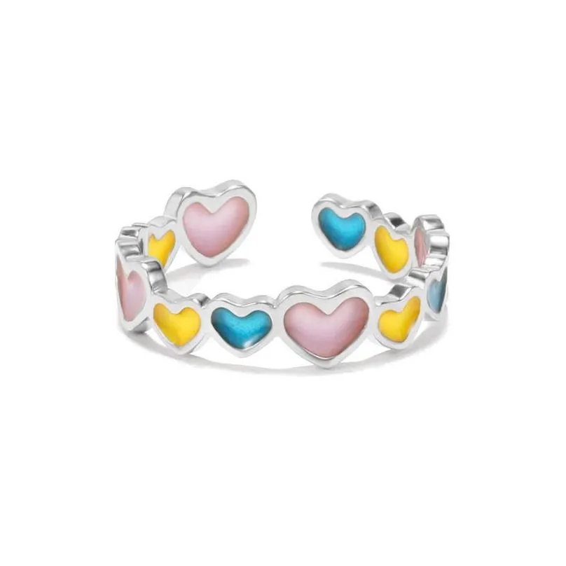 cluster rings fashion punk luminous open for women men couple jewelry heart butterfly flower finger accessories glowing in dark kid