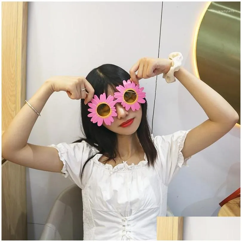 sunglasses daisy sunflower glasses party carnival crazy fancy novelty dress up suitable kids adults toy