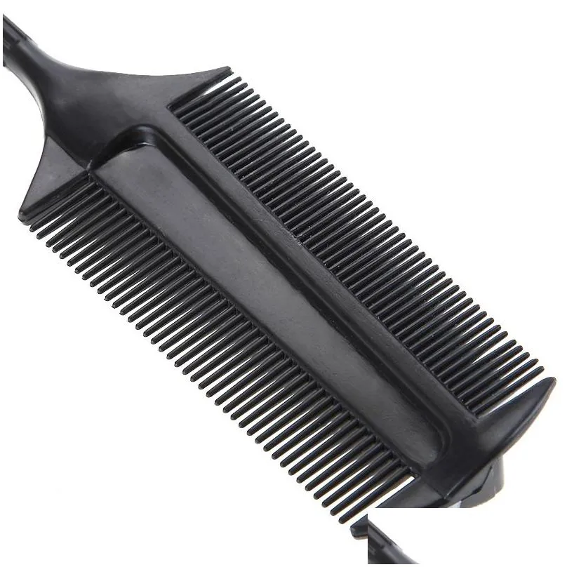 Pro Salon Hairdressing Double Side Dye Comb Plastic Tinting Combs Hair Color Mixing Brushes Hair Salon Barber Styling Tools