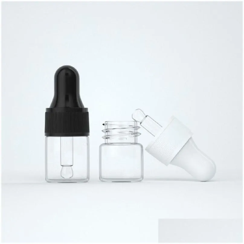 wholesale Clear Amber Glass Dropper Bottles 1ml 2ml 3ml 5ml Wholesale Empty Mini Pipette Vial