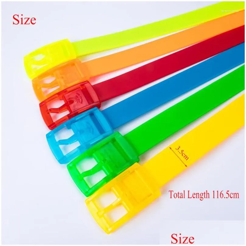 belts men women belt candy color unisex silicone rubber male female jeans leather strap plastic buckle accessories gift