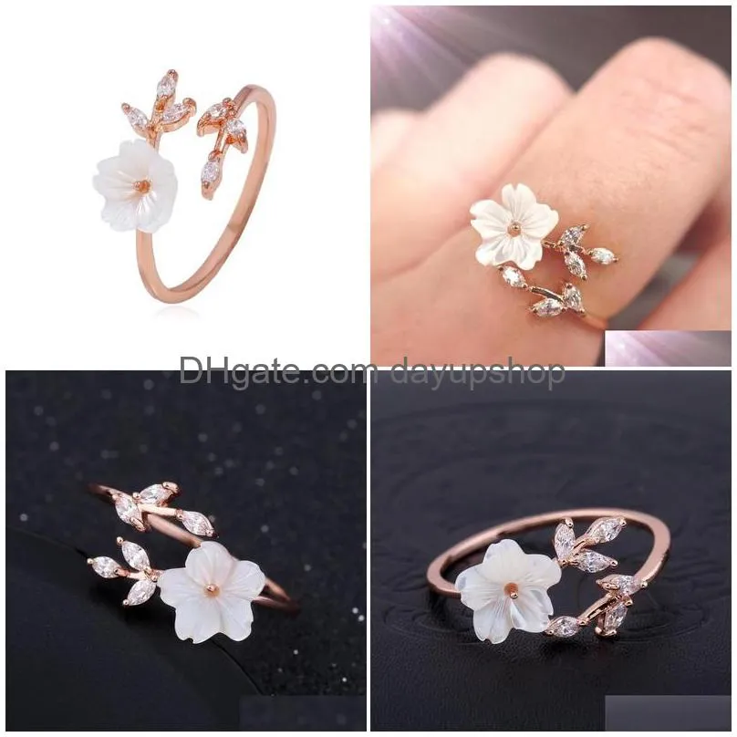cluster rings delysia king rose gold floral ring