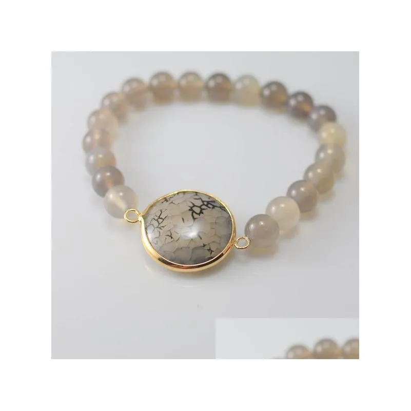 Natural stone bracelet men and women charm fashion popular wrist jewelry