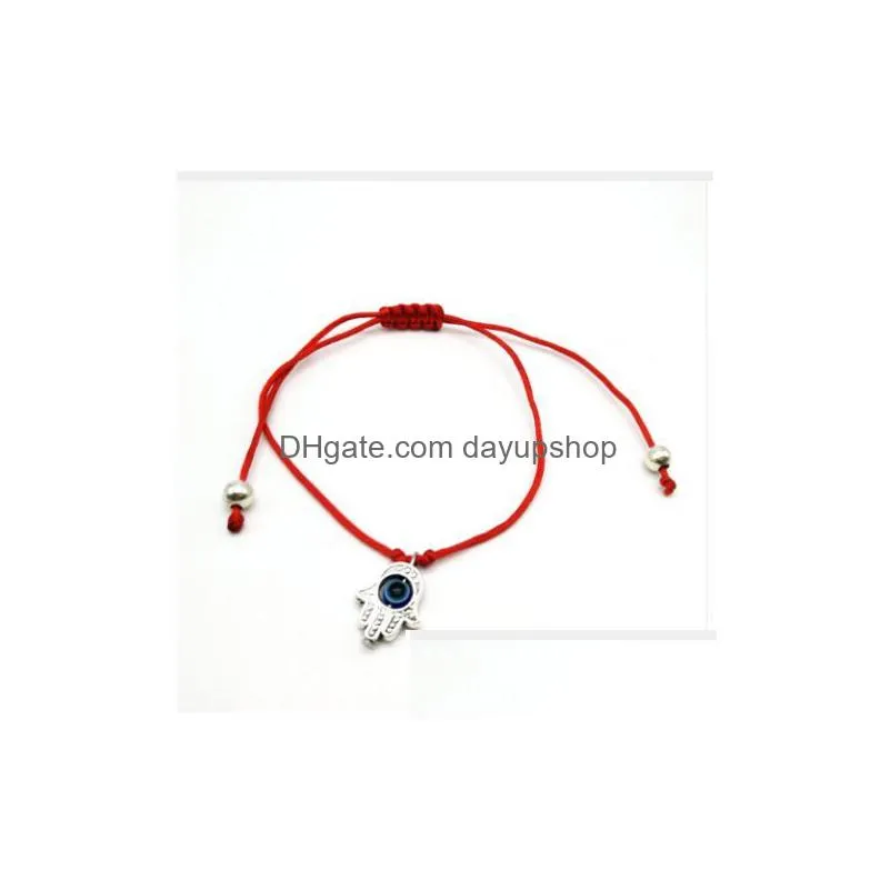 lucky eye blue evil eye hamsa hand charms bracelet red string thread rope bracelet for women men evil eye jewelry gifts4937994