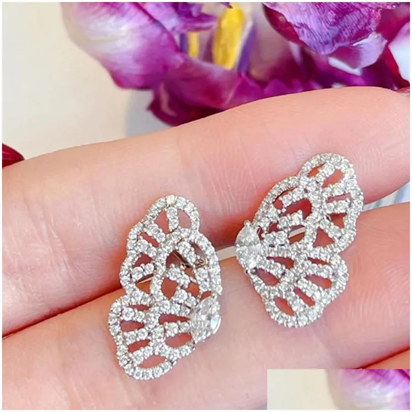 wedding rings uilz vintage cute crystal butterfly for women zircon luxury party jewelry gift accessories adjustable open