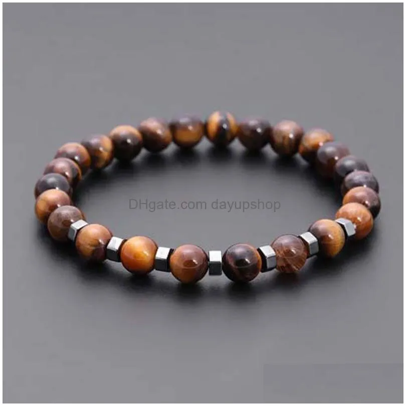 natural lava stone strands charm bracelets handmade beaded for men women yoga sports party club jewelry3822935