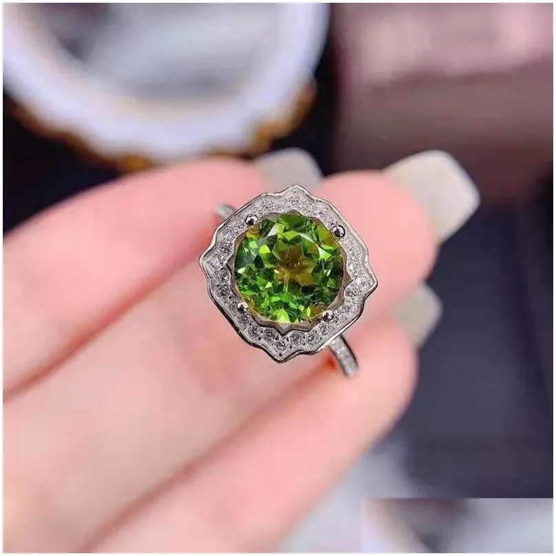 wedding rings unique design ladies eternal ring inlay green round zircon exquisite women engagement banquer birthday jewellry