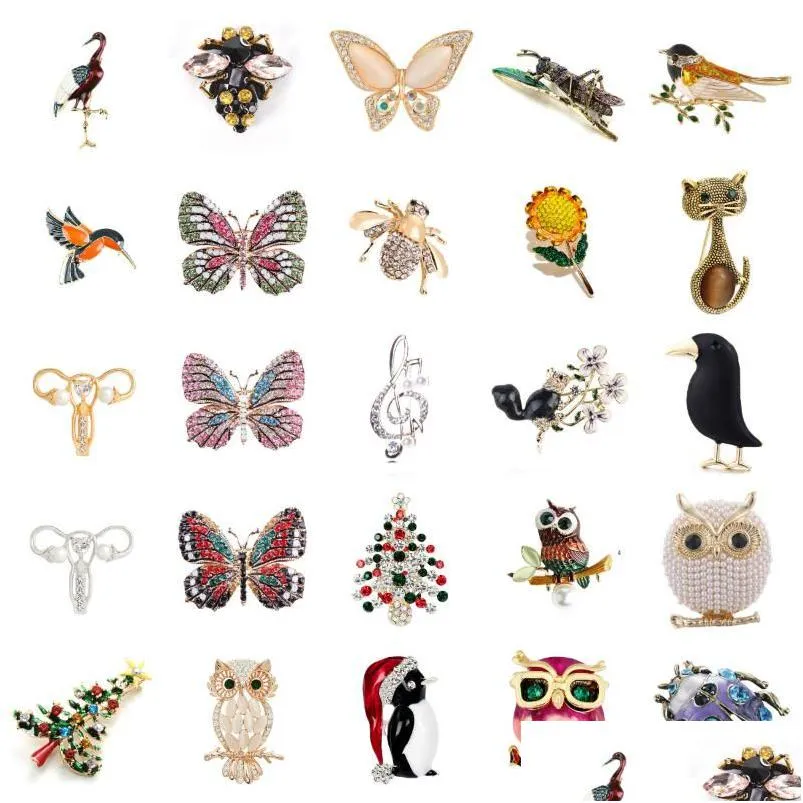 pins, brooches cute birds parrot pin for women enamel crystal animal baby bird brooch christmas jewelry fashion handmade