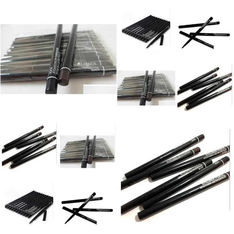 eyeliner black and brown quality Lowest Best-Selling good sale Makeup Automatic rotating telescopic waterproof