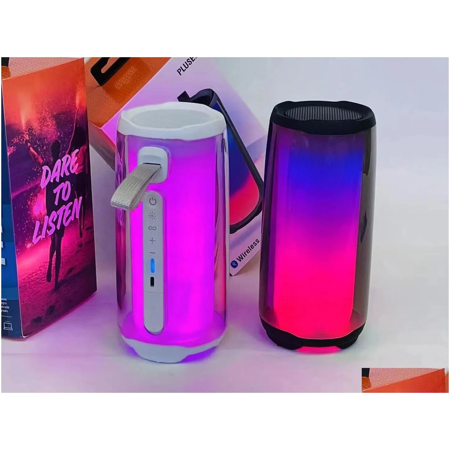 pulse 5 high quality wireless bluetooth seapker waterproof subwoofer rgb bass music portable audio system