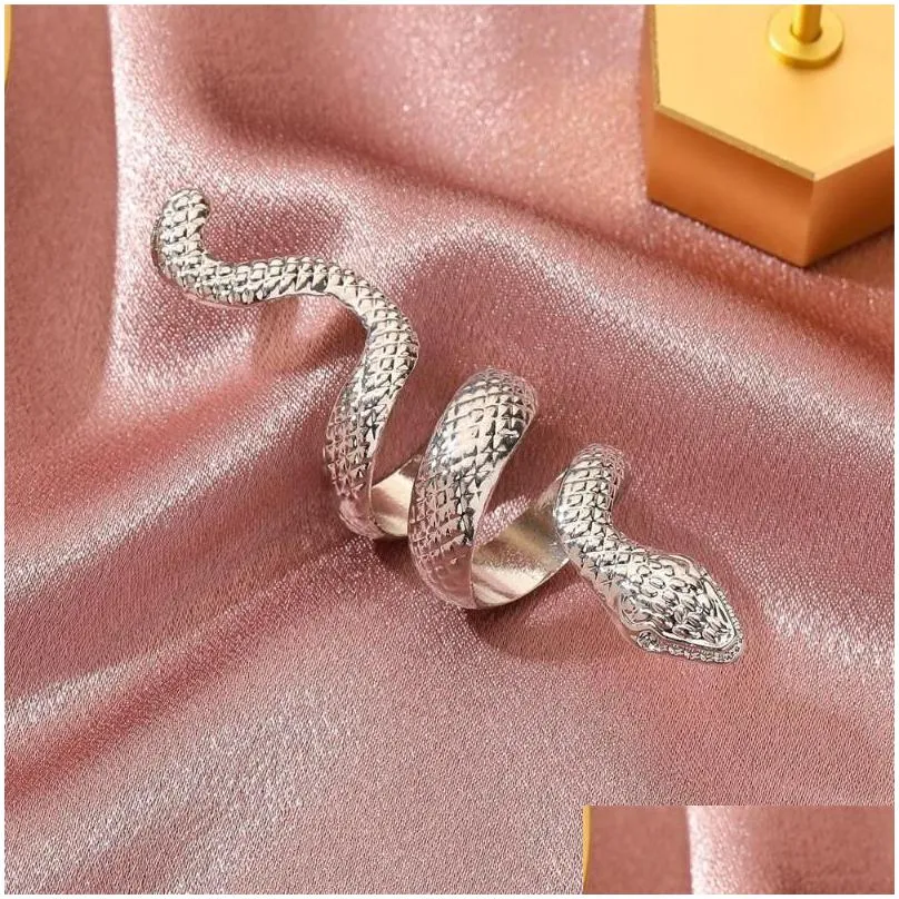 cluster rings adjustable open for girls fine jewelry snake finger ring 2022 trend women dress party bague femme anillos para mujer