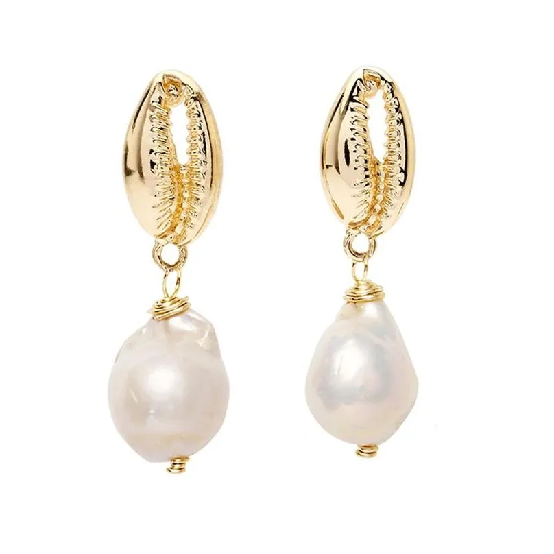 Fashion sea shell starfish imitation pearl necklace earrings bracelet jewelry set 3 piece set ladies birthday gift