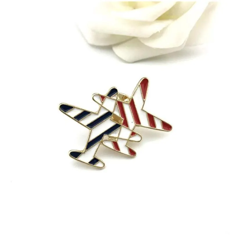 pins, brooches arrival gift party engagement wedding anniversary accessories trendy enamel airplane