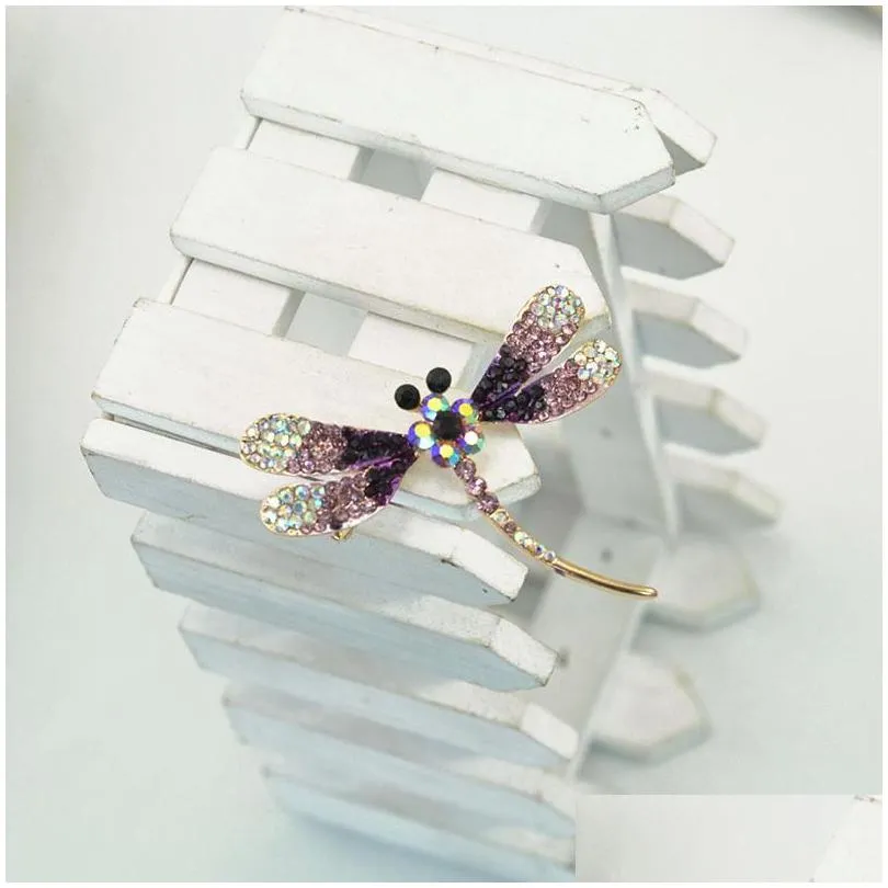 pins, brooches delicate and exquisite animal dragonfly brooch suitable for men ladies jewelry factory direct wholesale supply