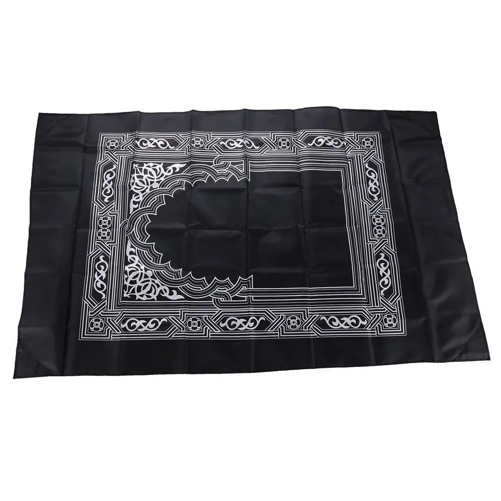 60*100cm Muslim Prayer Rug Carpet with Compass Waterproof Islamic Outdoor Pray Carpets Portable Travel Mat Great Ramadan Gift
