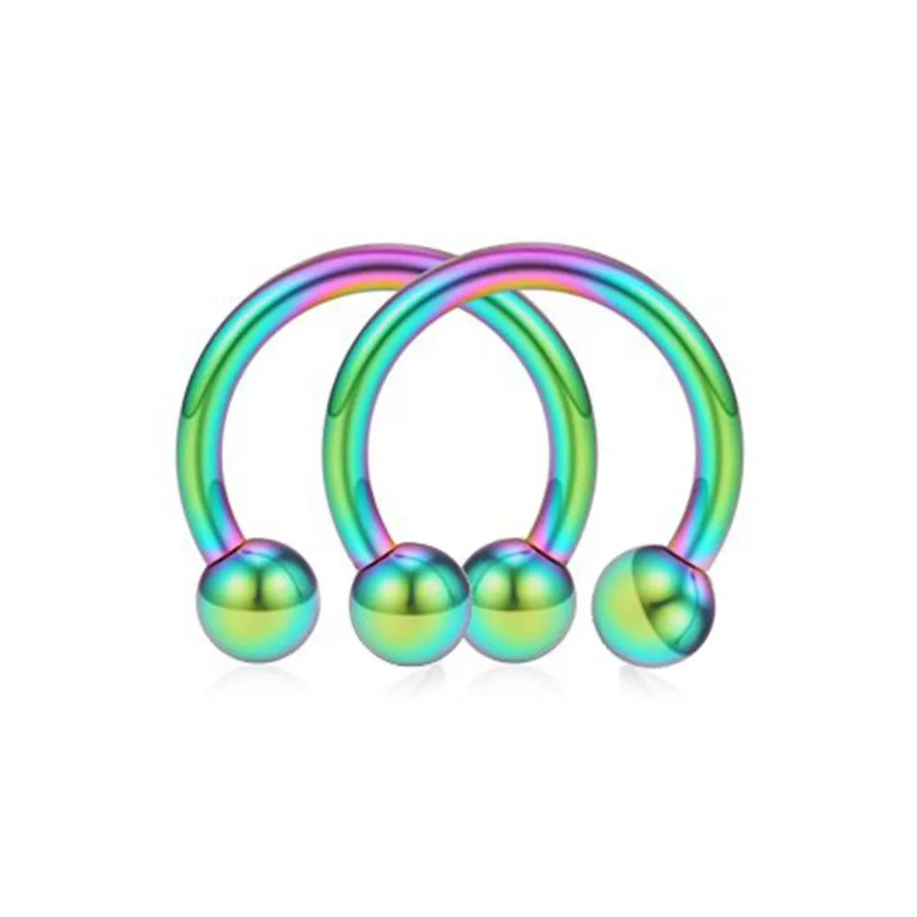 1pcs u shaped fake nose ring hoop septum rings fashion horseshoe nose ring stainless steel nose piercing fake piercing jewelry