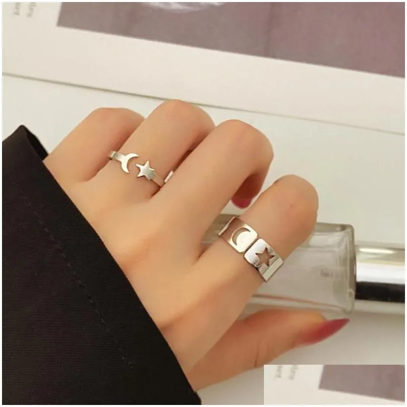 cluster rings vienkim bohemian geometric sets star moon flower constellation knuckle finger ring set for women fashion jewelry
