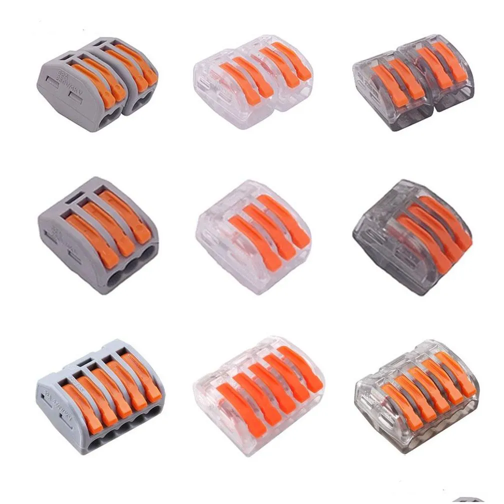 Mini Fast WAGO 222-412 413 415 PCT212 213 Universal Compact Wire Wiring Connector Conductor Terminal Block