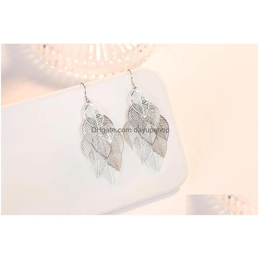 dangle & chandelier fine charm 925 stamp silver color jewelry high quality fashion woman earring retro hollow exaggerated long