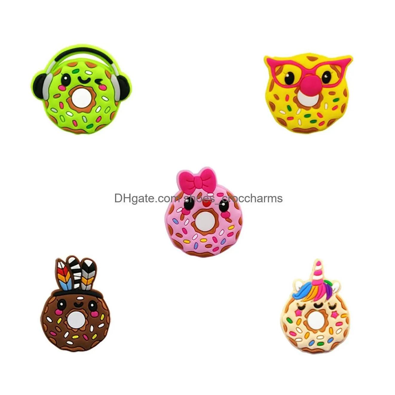 Charms Food Croc Coffee Pvc Cute Or Kids Boys Girls Men Women Trendy Shoe Decoration Boba Birthday Gifts Party Favor Drop Delivery